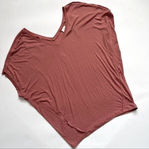 Cabi The Taper Tee In Brick Dust Draped style #5328 size small